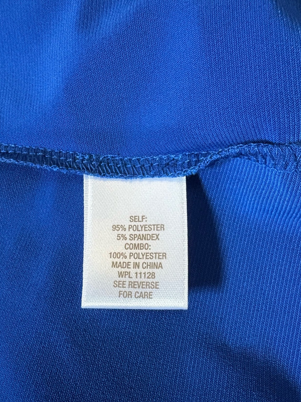 Roz & Ali Royal Blue V-Neck Zip Front Tunic - Picture 6 of 7